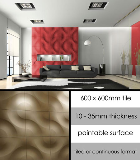 Panneaux Muraux Décoratifs 3D Groove (113B)