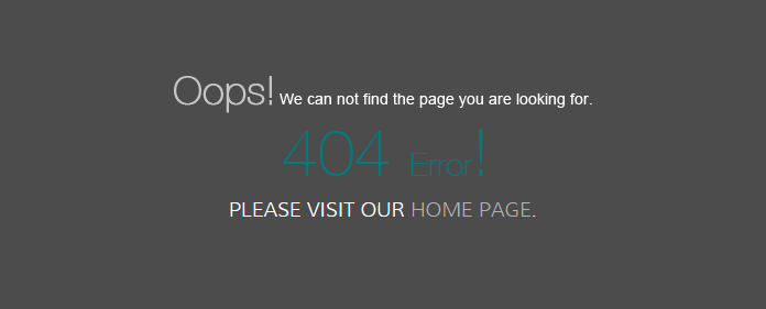 Erreur 404