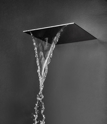 Pommeau de douche cascade en chrome noir Cascade (75GBC)