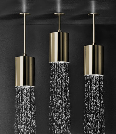 Pomme de douche à fixation au plafond en laiton Chalice (75AB)