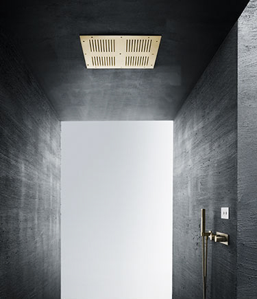 Pomme de douche multifonction Grande en laiton (75VBR)