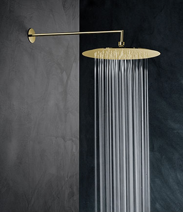 Pomme de douche à effet pluie fine en laiton (75DBR)
