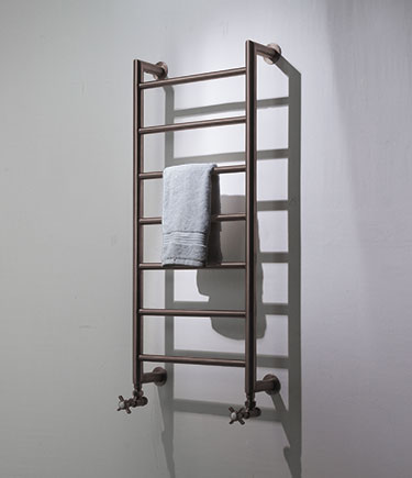 Chauffe-serviettes à onglets, bronze (171BRZ)