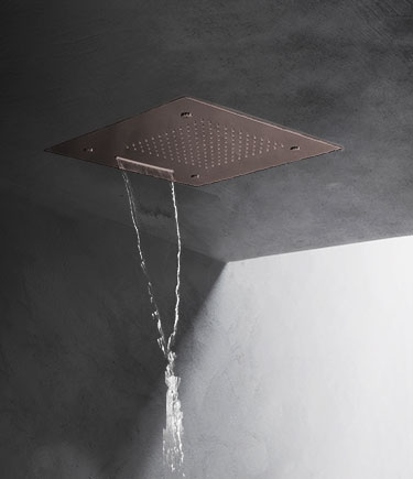 Pomme de douche LED multifonction Quadro Bronze (75QBZ)
