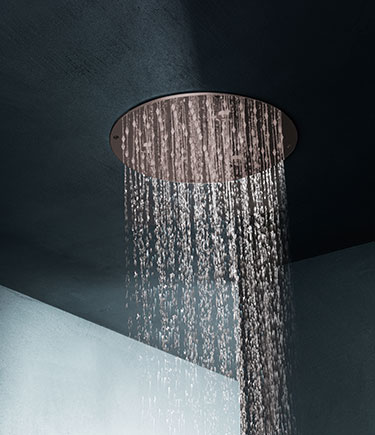 Pomme de douche à effet pluie Studio Bronze (75UBZ)