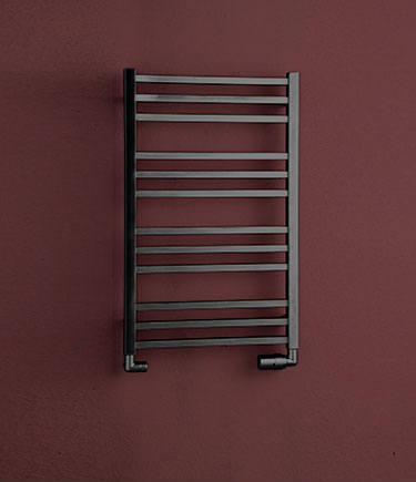 Porte-serviettes en chrome noir échelle brossée (113FBK)