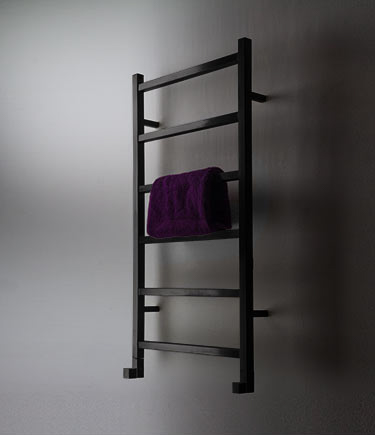 Porte-serviettes échelle en chrome noir brossé (58BK)