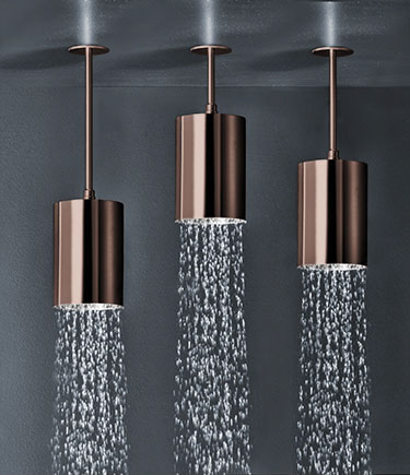 Pommes de douche en cuivre