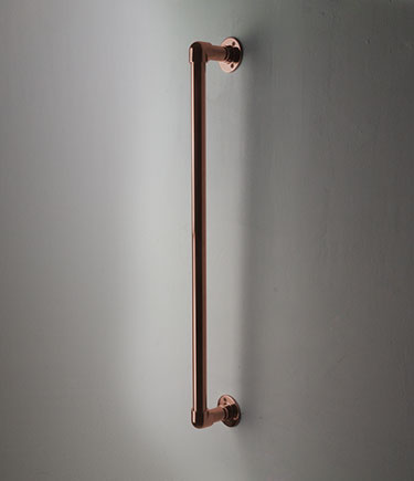Barre d'appui droite classique en cuivre (150JC)
