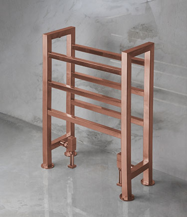 Sèche-serviettes chauffant en cuivre pour chevaux cubiques (57CPP)