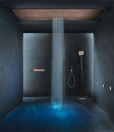 Pommeau de Douche de Plafond en Cuivre XXL (75XC)