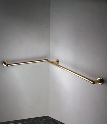 Barre d'appui angle classique en or (150NG)