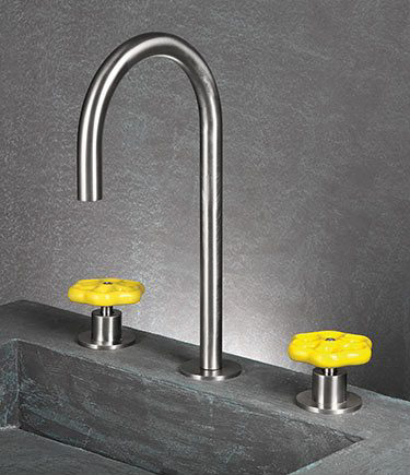 Robinet de Lavabo Monté sur Plan Fleur (56FL)