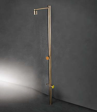 Colonne de Douche sur Pied en Laiton Fleur (45FL)