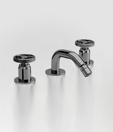 Robinet de bidet 3 pièces Forge, chrome noir (87MBC)