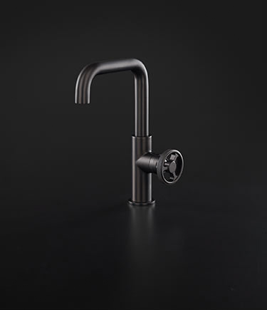 Mitigeur de lavabo Forge en chrome noir (87ABC)