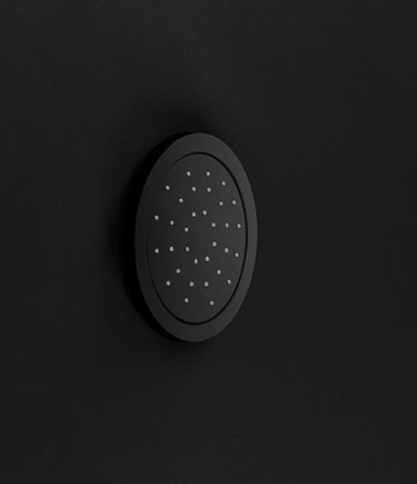 Jet à corps rond inclinable noir mat (89UMB)