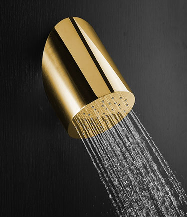 Pommeau de douche Apex doré (75NG)