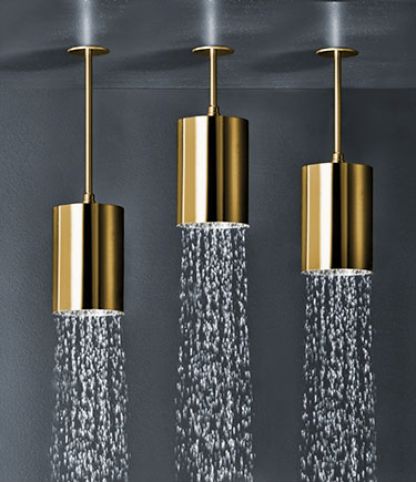 Pomme de douche à fixation au plafond Chalice Gold (75AG)