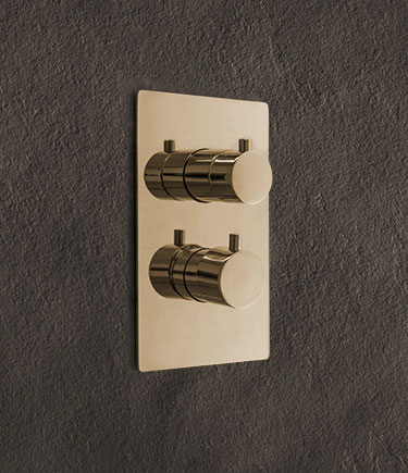 Robinet de douche doré à 1, 2 ou 3 fonctions (81EG)