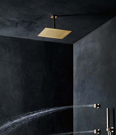 Pommeau de douche de plafond Penthouse doré (78TG)