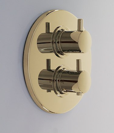 Robinet Thermostatique de Douche Encastré Or (43NN)