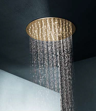 Pommeau de douche à effet pluie Studio Gold (75UG)