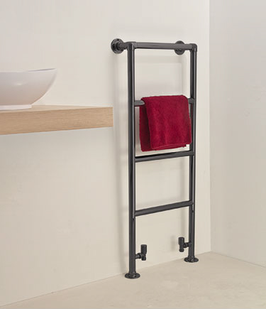 Porte-serviettes High Charterhouse en chrome noir (57PBC)