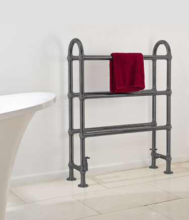 Radiateur Sèche-Serviettes Cheval Noir Chrome (57BC)