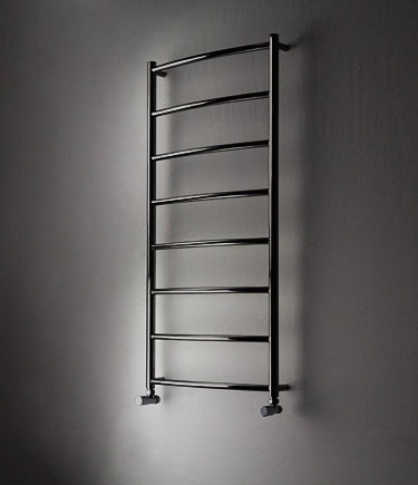 Sèche-serviettes chauffant en chrome noir pour hôtel (178DBC)