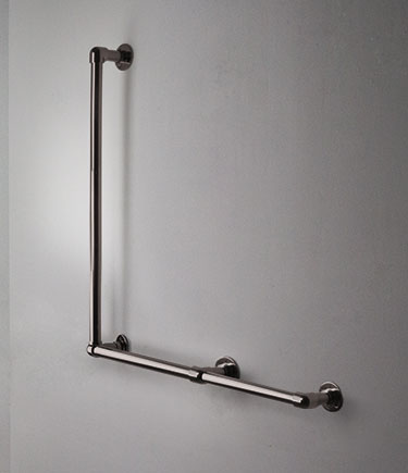 Barre d'appui en forme de L en bronze classique (150LBZ)