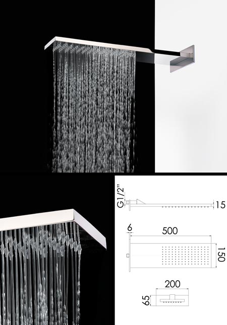 Pomme de Douche Fixe Averse de Pluie (77Z)