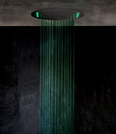 Pomme de douche multifonction Circulo noir mat (75RMB)