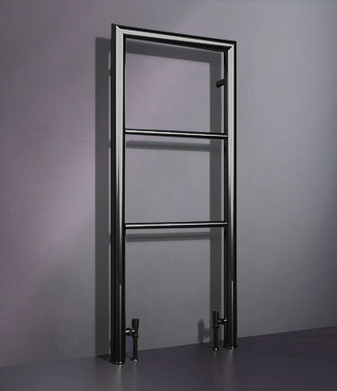 Radiateur Sèche-Serviettes au Sol Milli Noir Chrome (58BBC)