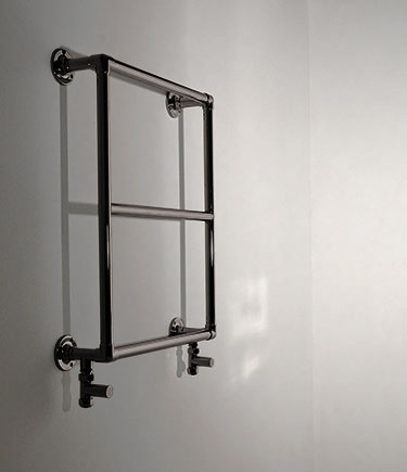 Mini Sèche-Serviettes Chauffant Classique Noir Chrome (57DBC)