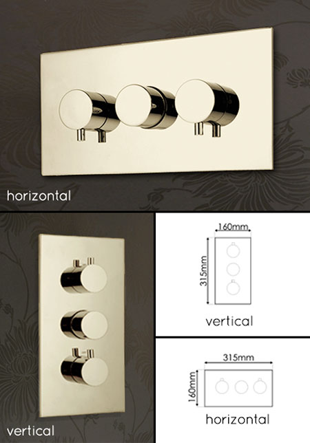 Robinets de Douche 1, 2, 3 & 4 Fonctions Nickel  (48R)