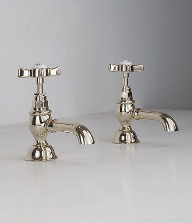 Robinetterie de Lavabo Classique Nickel (49AA)