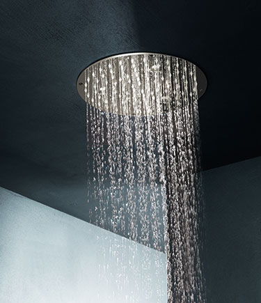 Pommeau de douche à effet pluie Studio Nickel (75UN)