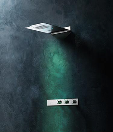 Pommeau de douche à effet pluie Nimbus Slim (80Y)