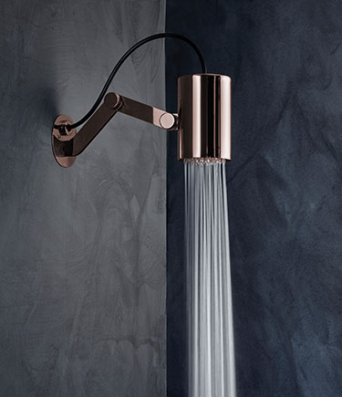Pommeaux de douche en or rose