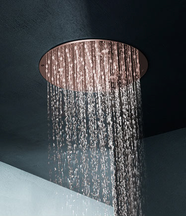 Pommeau de douche Studio en or rose (75URG)