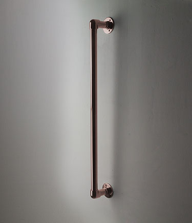 Barre d'appui droite classique en or rose (150JRG)