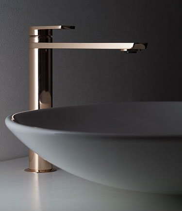 Robinet de Lavabo Haut Kara Or Rose (42CC)