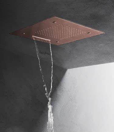 Pomme de douche multifonction Quadro or rose (75QRG)
