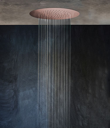 Pommeau de douche à effet pluie Wafer Rose Gold (75LRG)