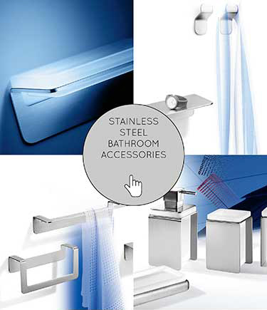 Accessoires Salles de Bains en Acier Inoxydable