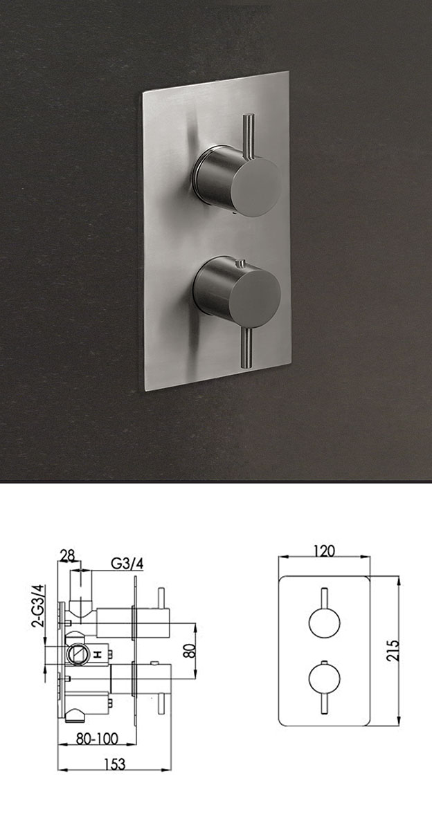 Robinet de Douche Thermostatique Noa (49S)