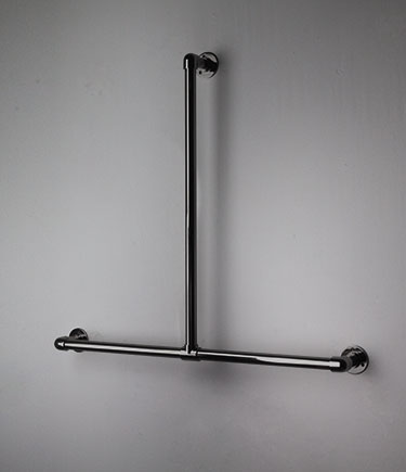 Barre d'appui classique en forme de T, chrome noir (150TBC)