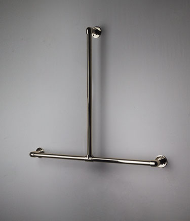 Barre d'appui en forme de T en nickel classique (150TN)