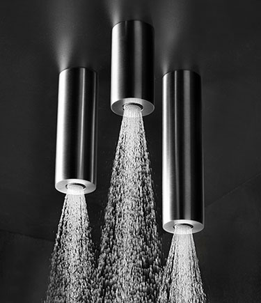 Bec de douche à fixation au plafond en tube (77TU)